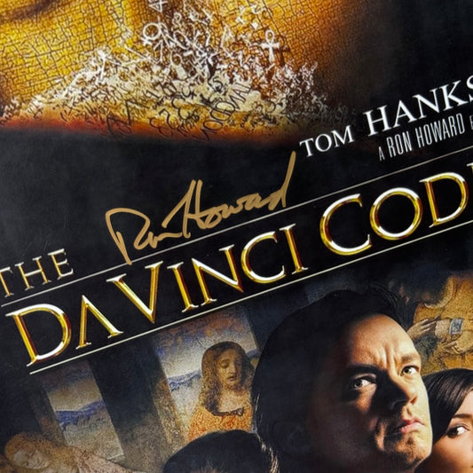 Poster El Código Da Vinci firmado por Ron Howard (SWAU)
