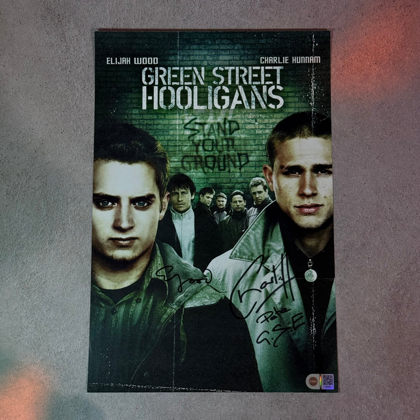 Poster Green Street Hooligans firmado