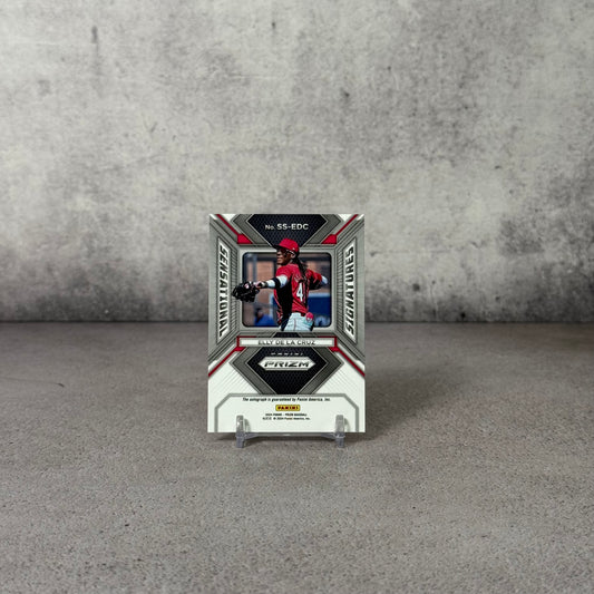 Tarjeta Panini Prizm Elly de la Cruz firmado por Elly de la Cruz