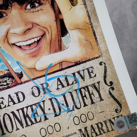 Foto Luffy One Piece Netflix firmado por Iñaki Godoy (SWAU)