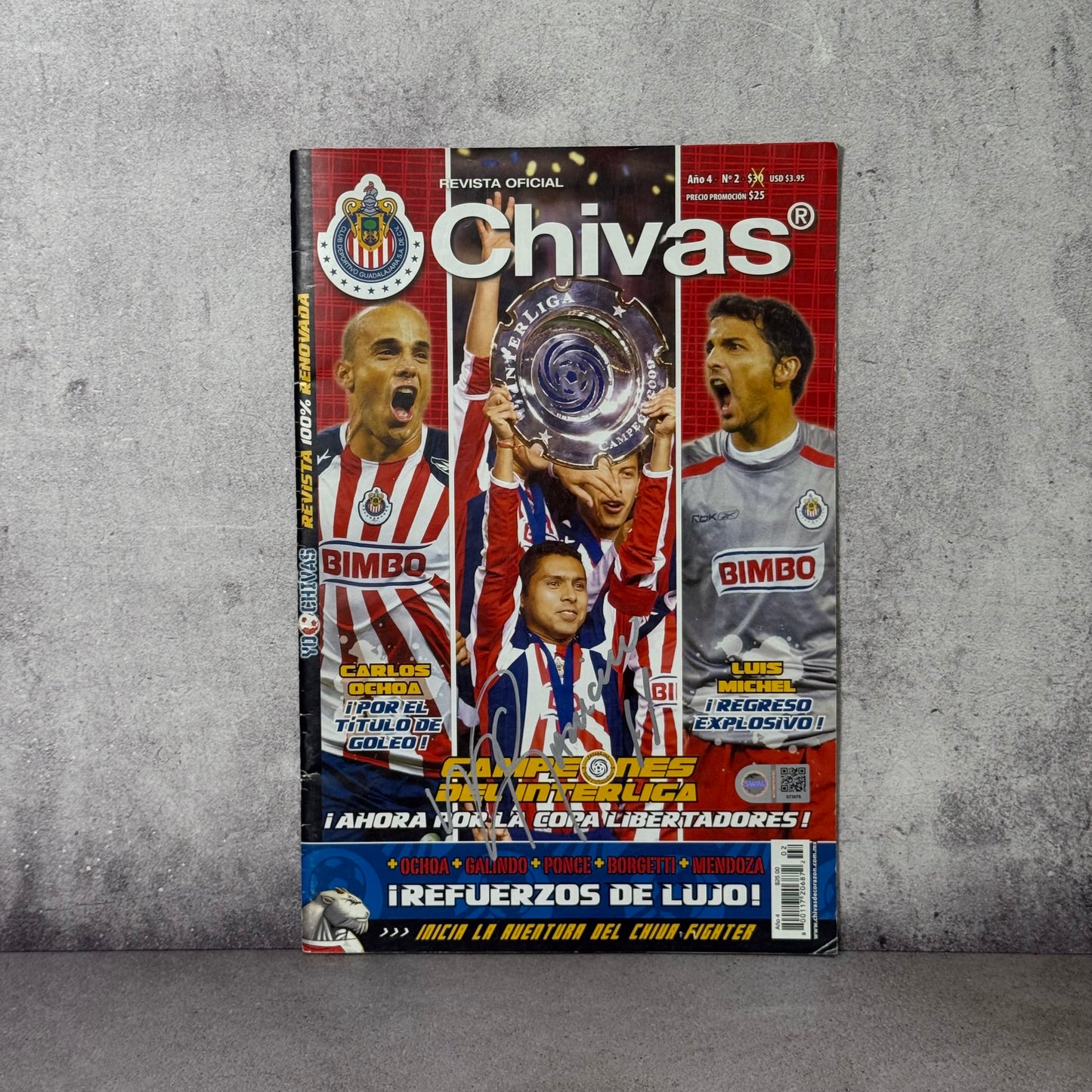 Revista Chivas Campeón Interliga firmado por Ramon Morales (SWAU)