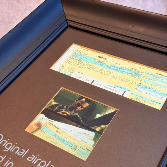 Prop Screen Used - Boleto de avión Fight Club