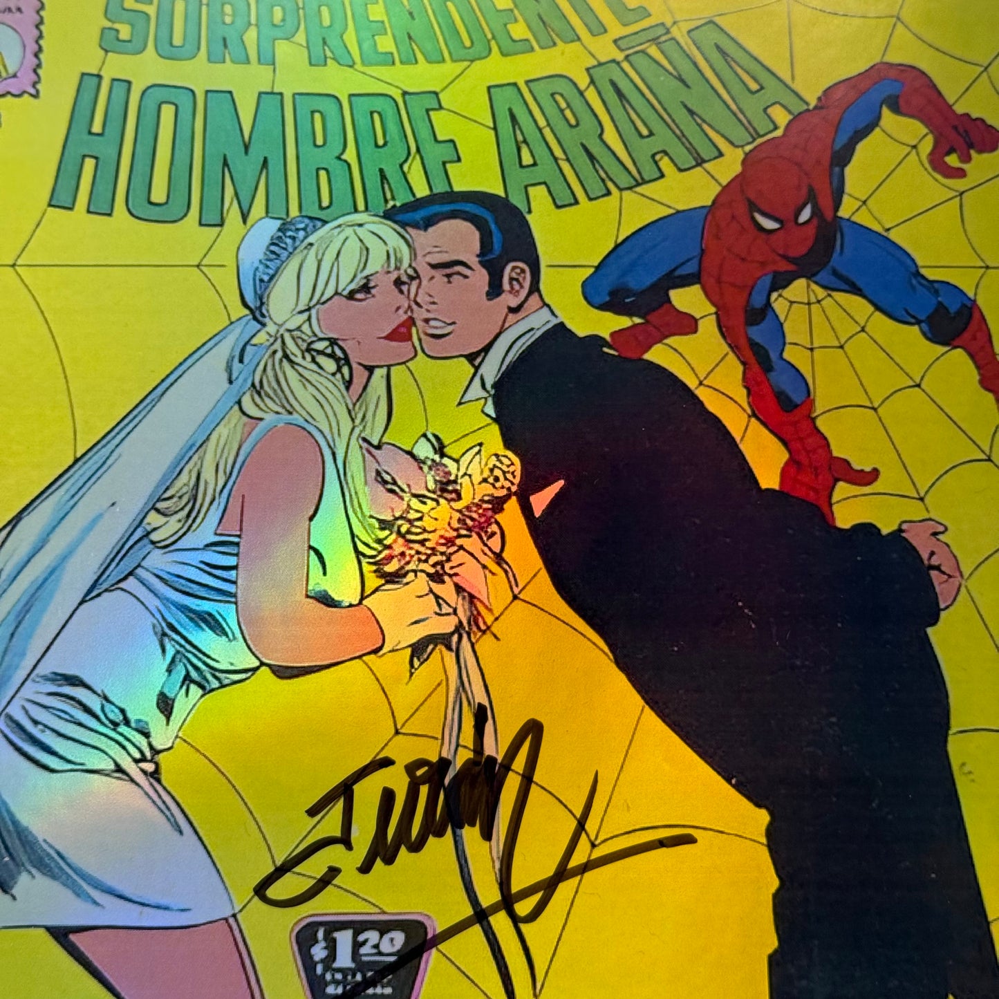 Print Foil Hombre Araña firmado por Jose Luis Duran (SWAU)