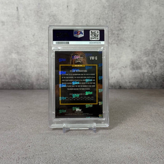 Tarjeta Rookie Wembanyama Topps exclusivo PSA 10