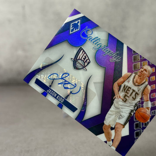 Tarjeta Panini Caligraphy Jason Kidd firmado por Jason Kidd