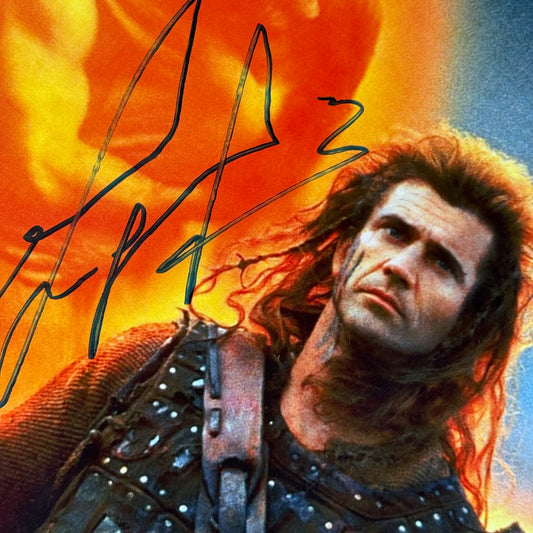 Poster Braveheart firmado por Mel Gibson (Celebrity Authentics y SWAU)