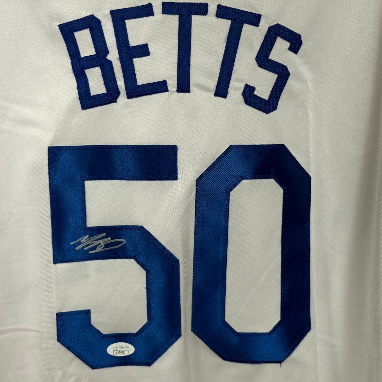 Jersey Dodgers MLB firmado por Mookie Betts (JSA)