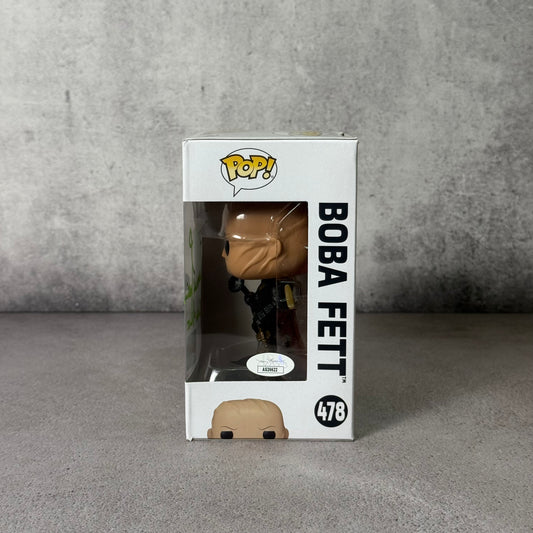 Funko Boba Fett NYCC 2021 firmado por Temuera Morrison (JSA)