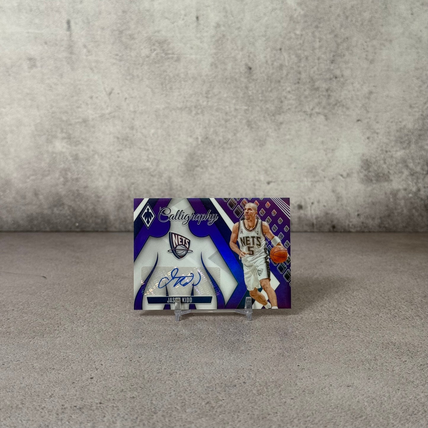 Tarjeta Panini Caligraphy Jason Kidd firmado por Jason Kidd