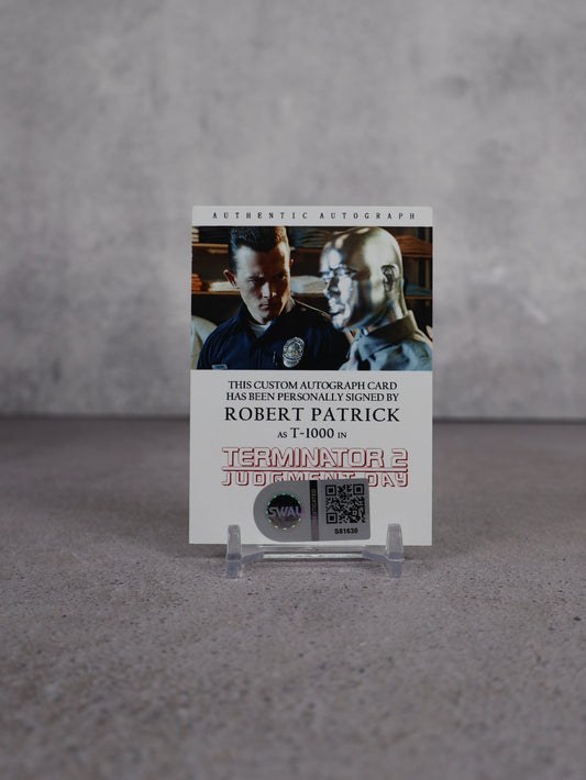Tarjeta Terminator T1000 firmada por Robert Patrick | SWAU