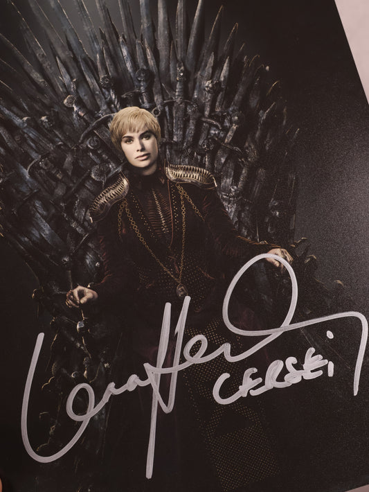 Foto Cersei firmado por Lena Headey | SWAU