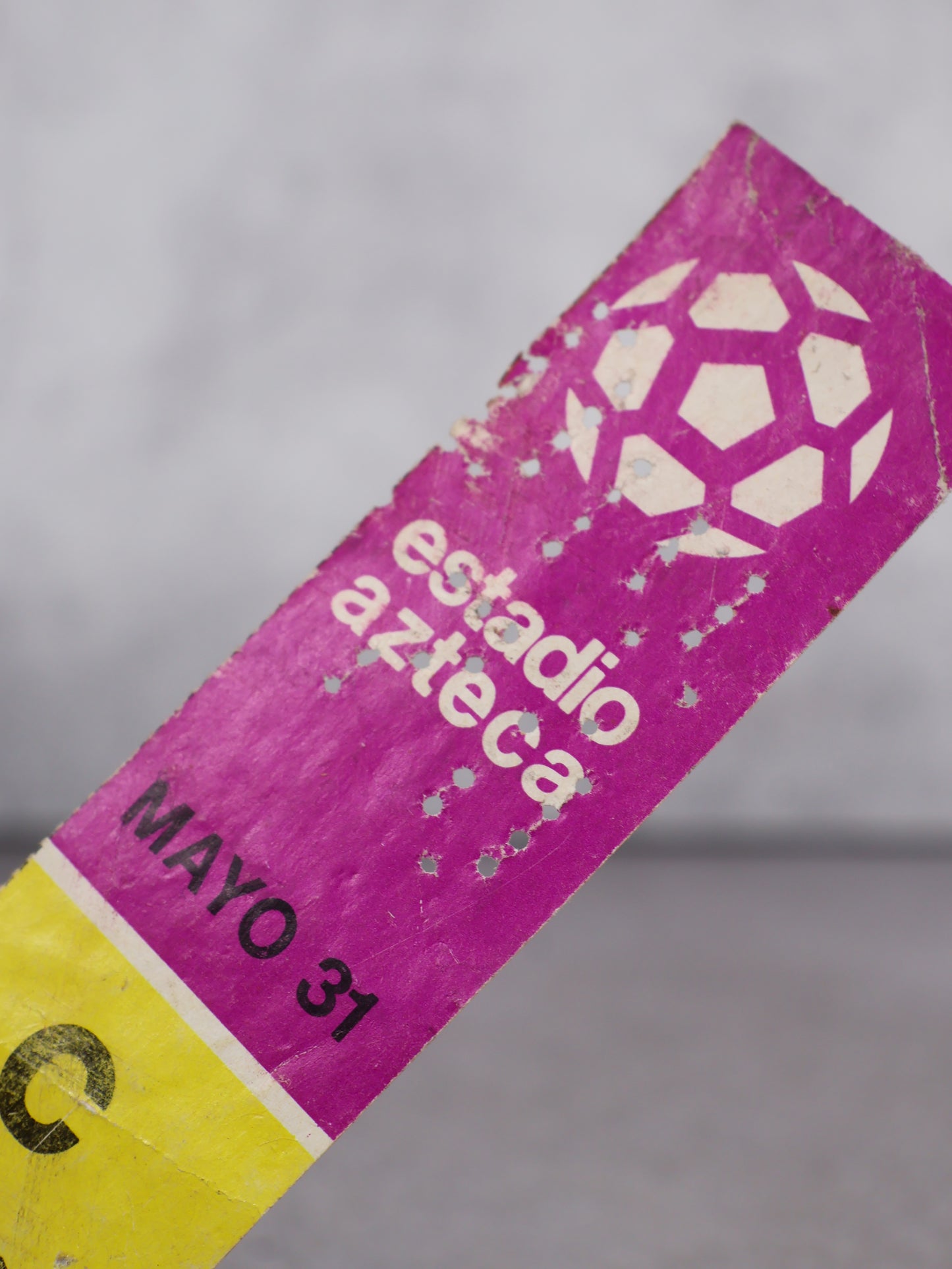 Boleto inauguración Mundial México 70