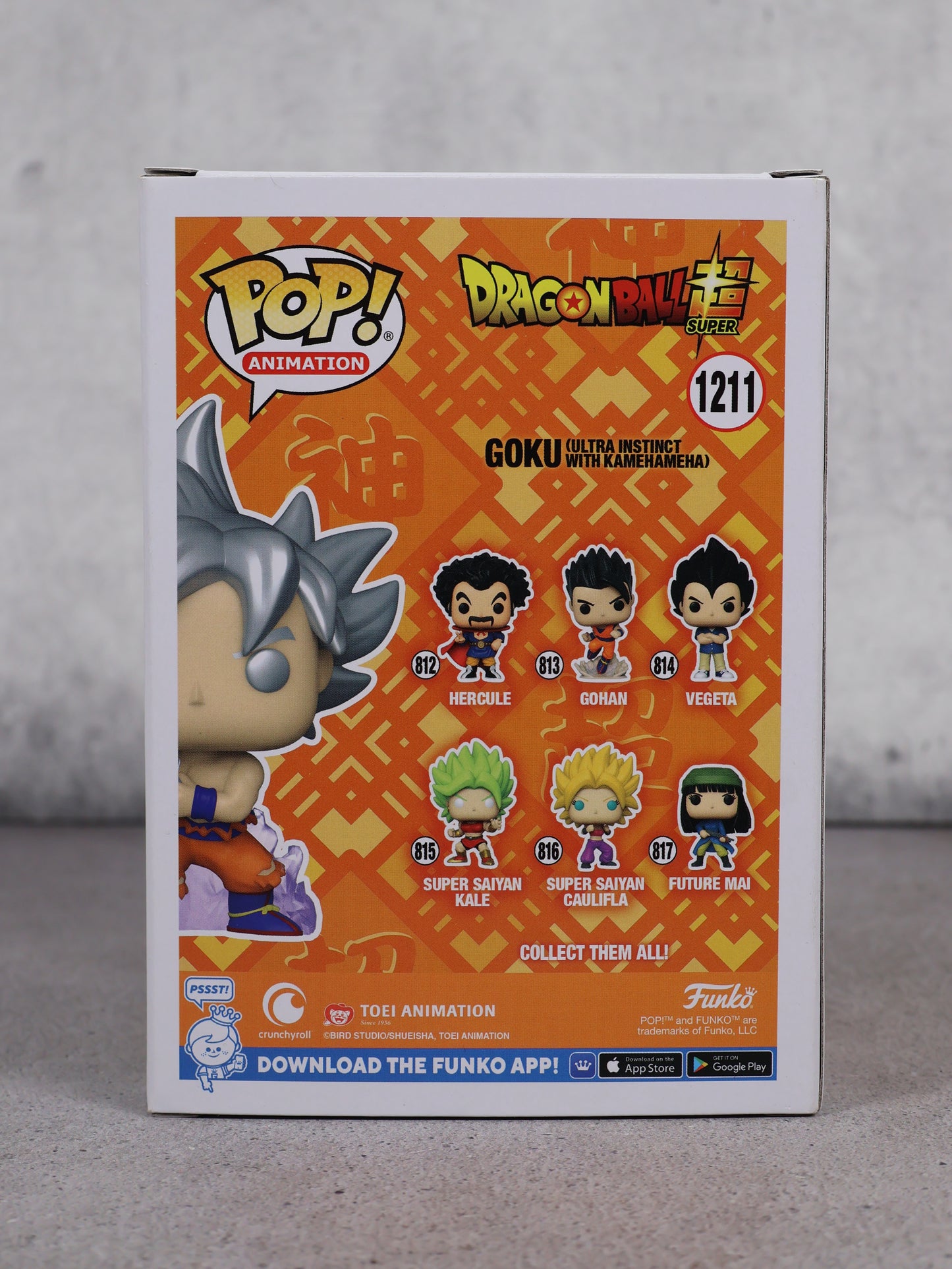 Funko Pop Goku Ultra Instinct Fall Convention exclusive 2022 firmado por Mario Castañeda