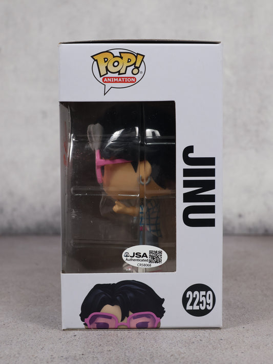 Funko JINU K-Pop Demon Hunters firmado por Andrew Choi (JSA)