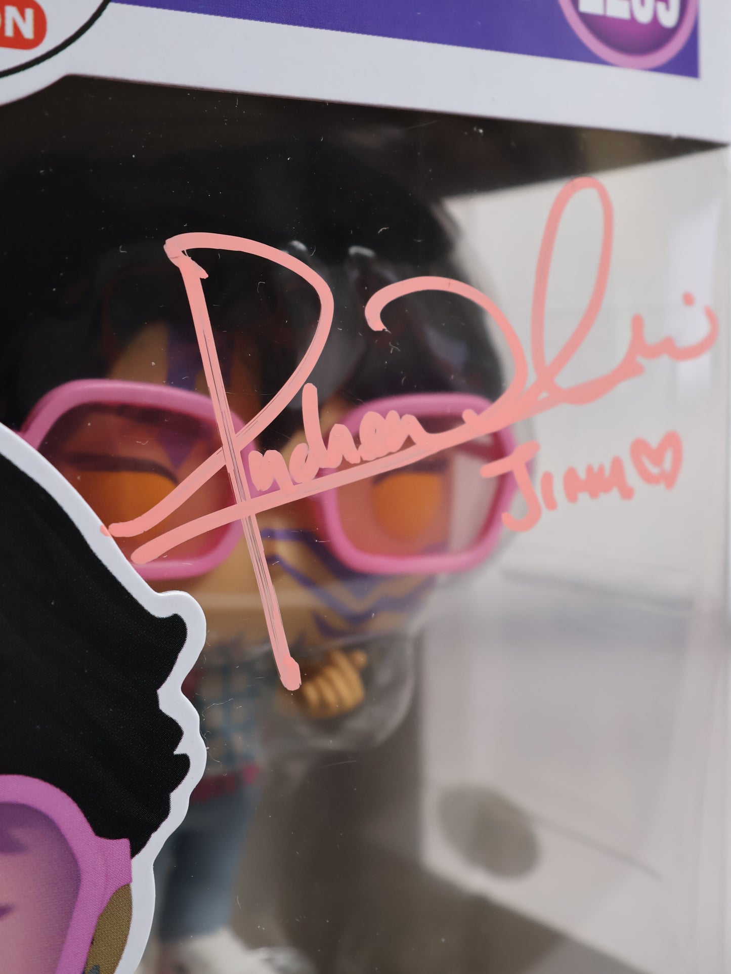 Funko JINU Chase K-Pop Demon Hunters firmado por Andrew Choi (JSA)