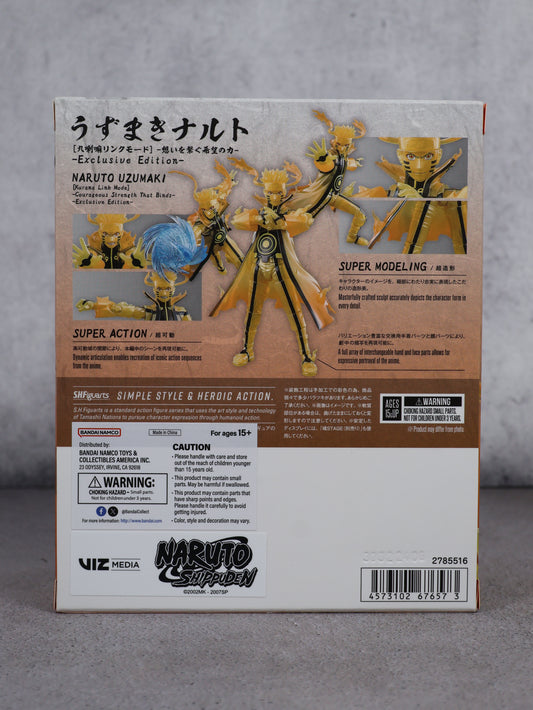 Figura S.H. Figuarts Naruto Uzumaki Kurama Link Mode Tamashi Nations SDCC 2026
