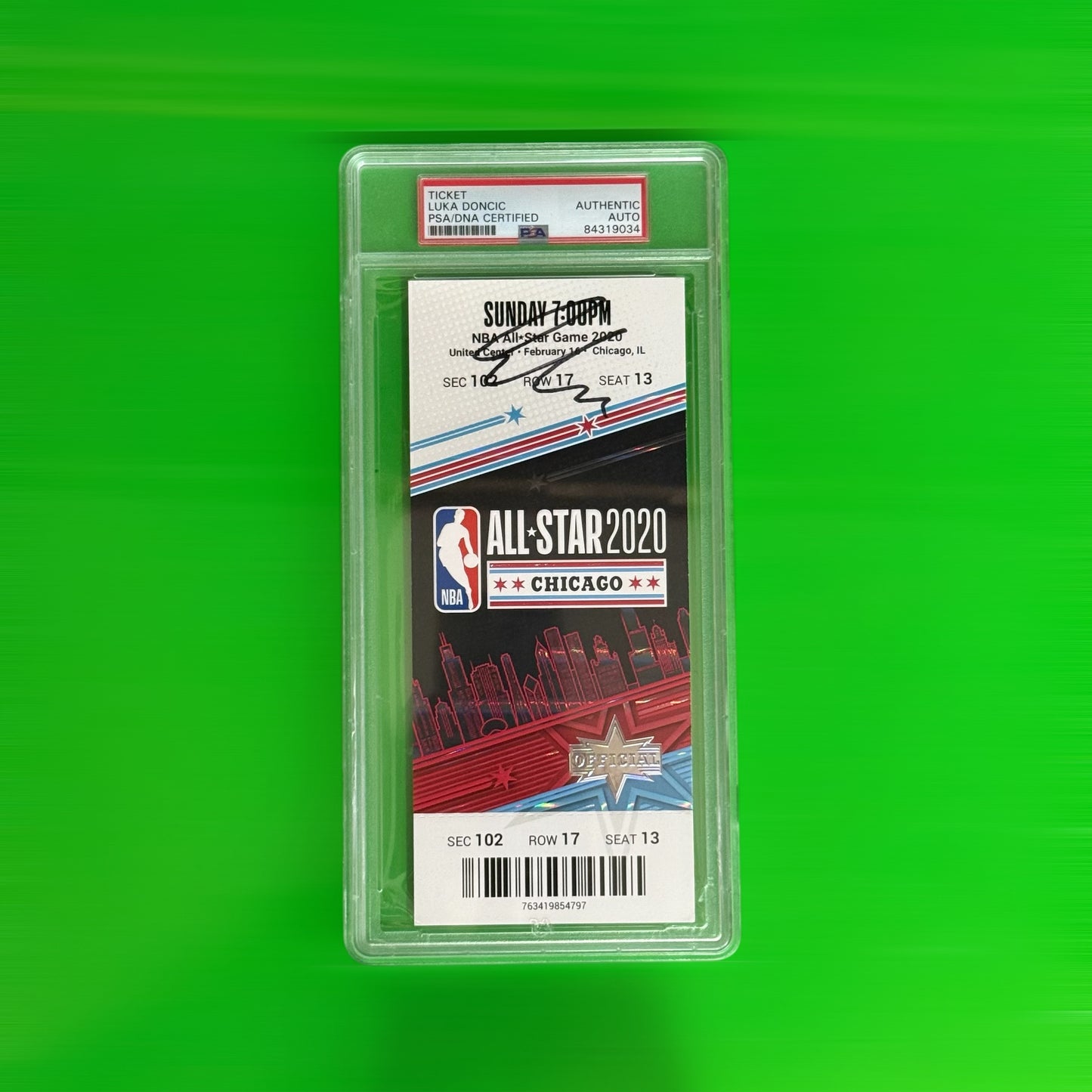 Boleto All star game firmado por Luka Doncic
