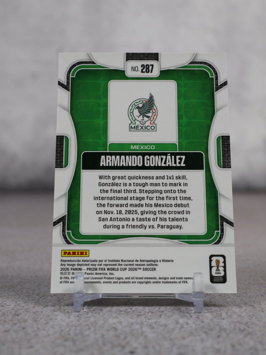 Panini Prizm FIFA World cup 2026 Armando González (México) Rookie