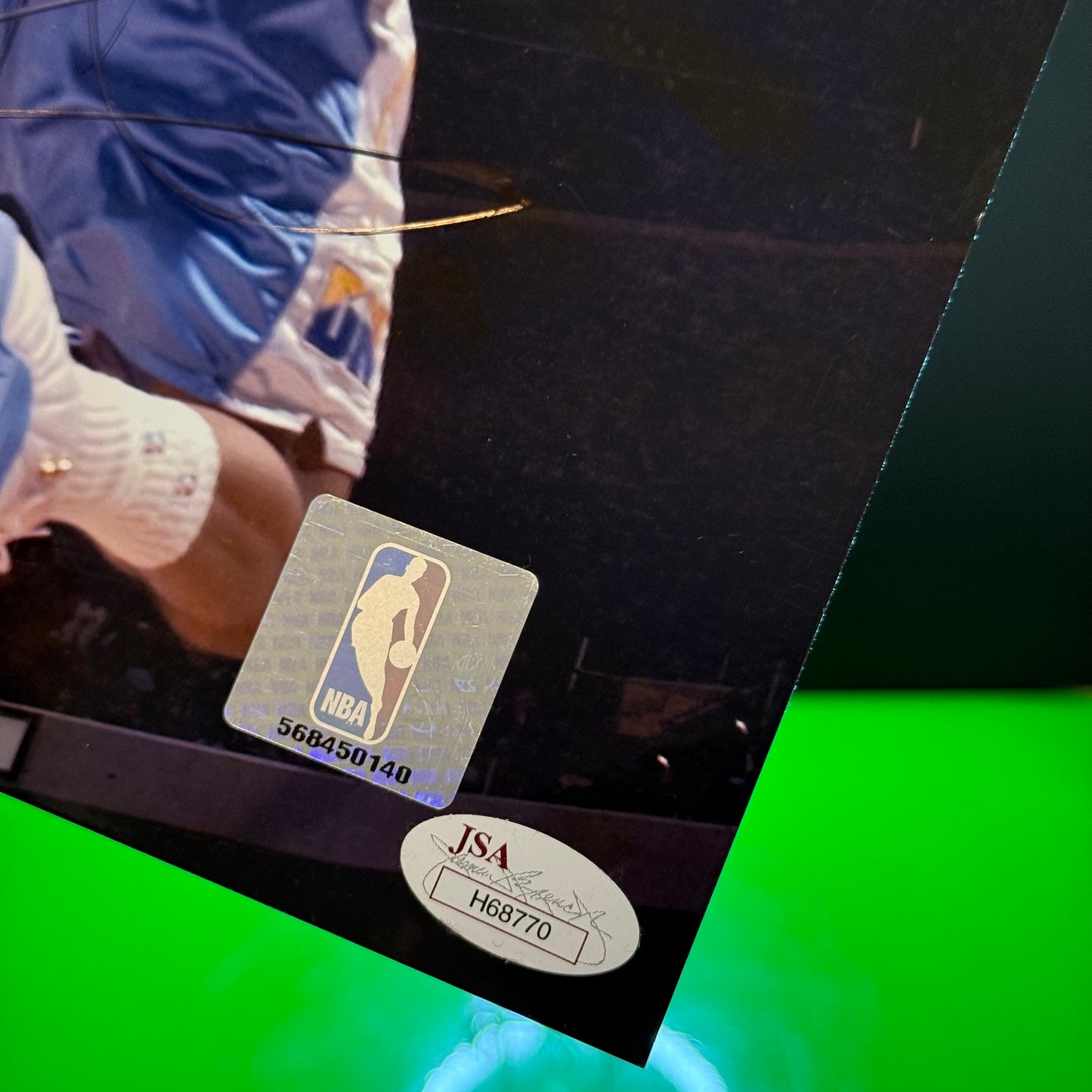 Fotografía firmada por Carmelo Anthony certificado JSA