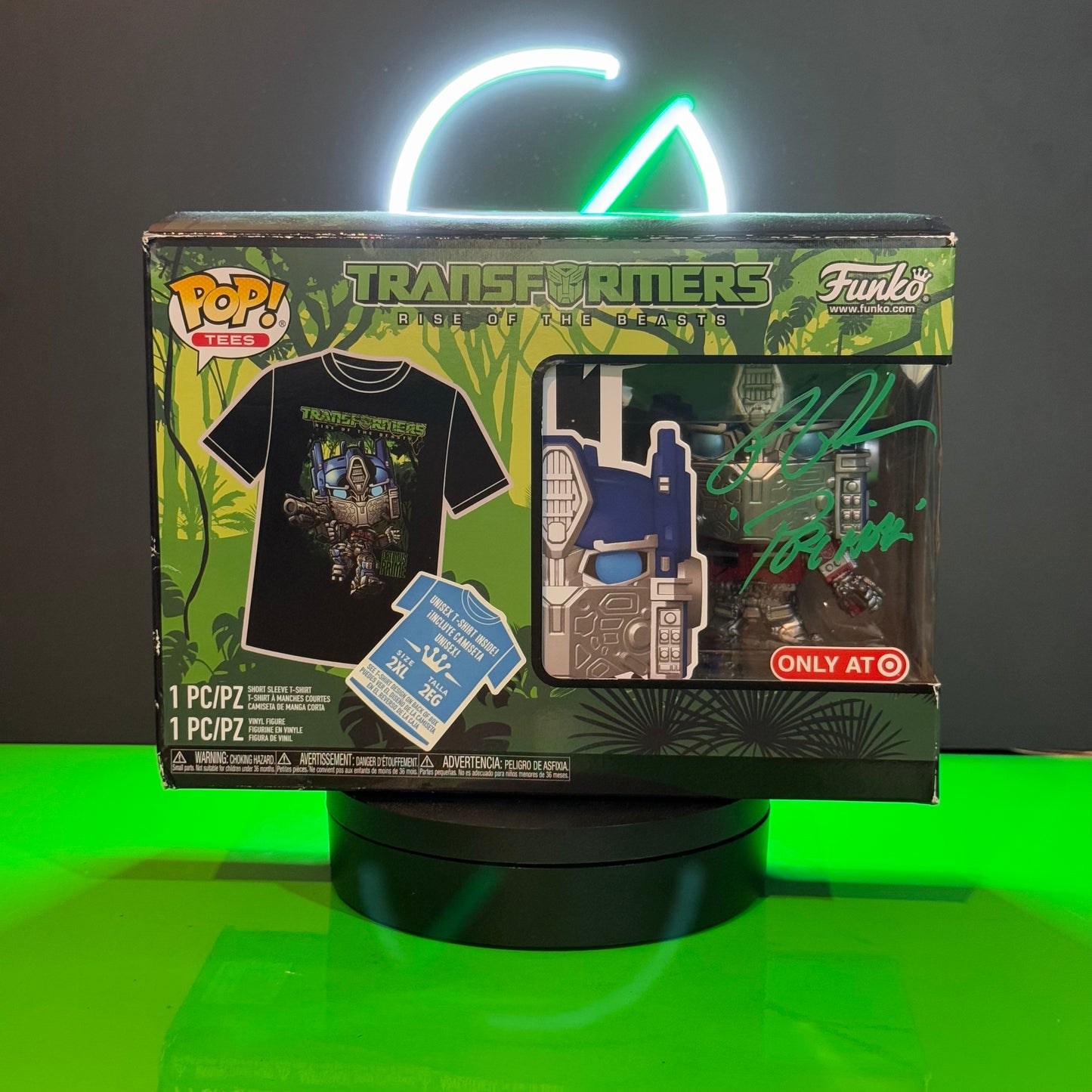 Funko Pop Optimus Prime - Firmado por Ron Perlman