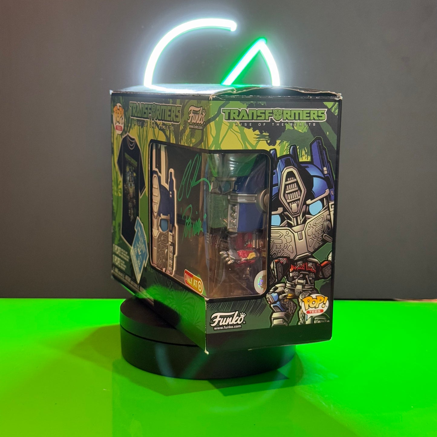 Funko Pop Optimus Prime - Firmado por Ron Perlman