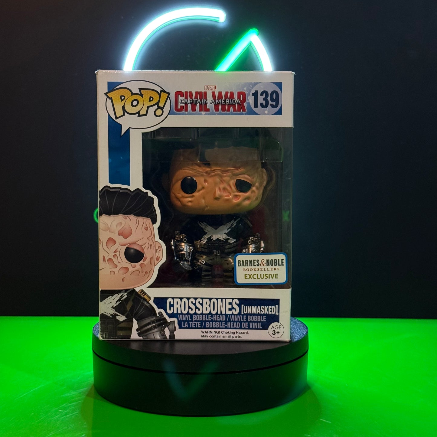 Funko Pop Marvel Civil War 139 Crossbones Unmasked Vaulted Barnes & Noble