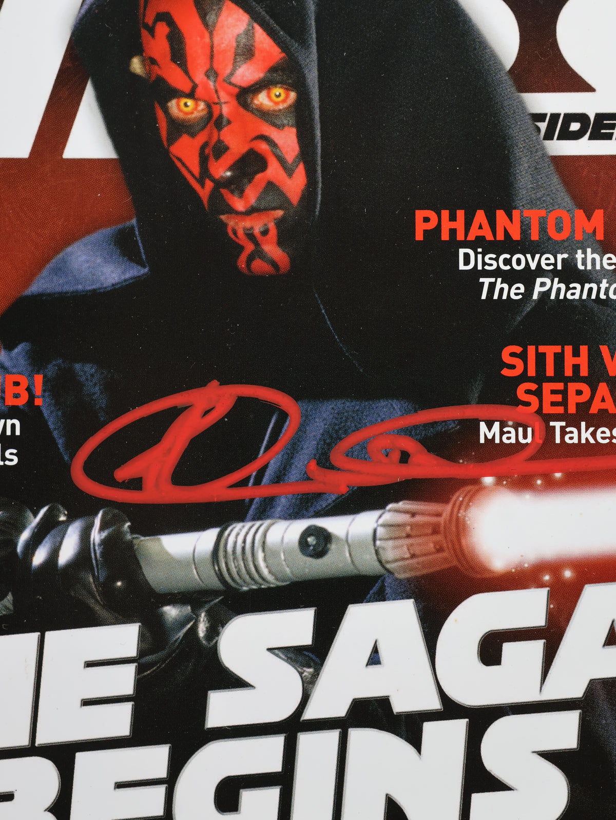 Revista Star Wars Insider firmada por Ray Park (BAS)