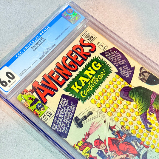 Comic CGC 6.0 Avengers #8 1964 1er aparición de Kang