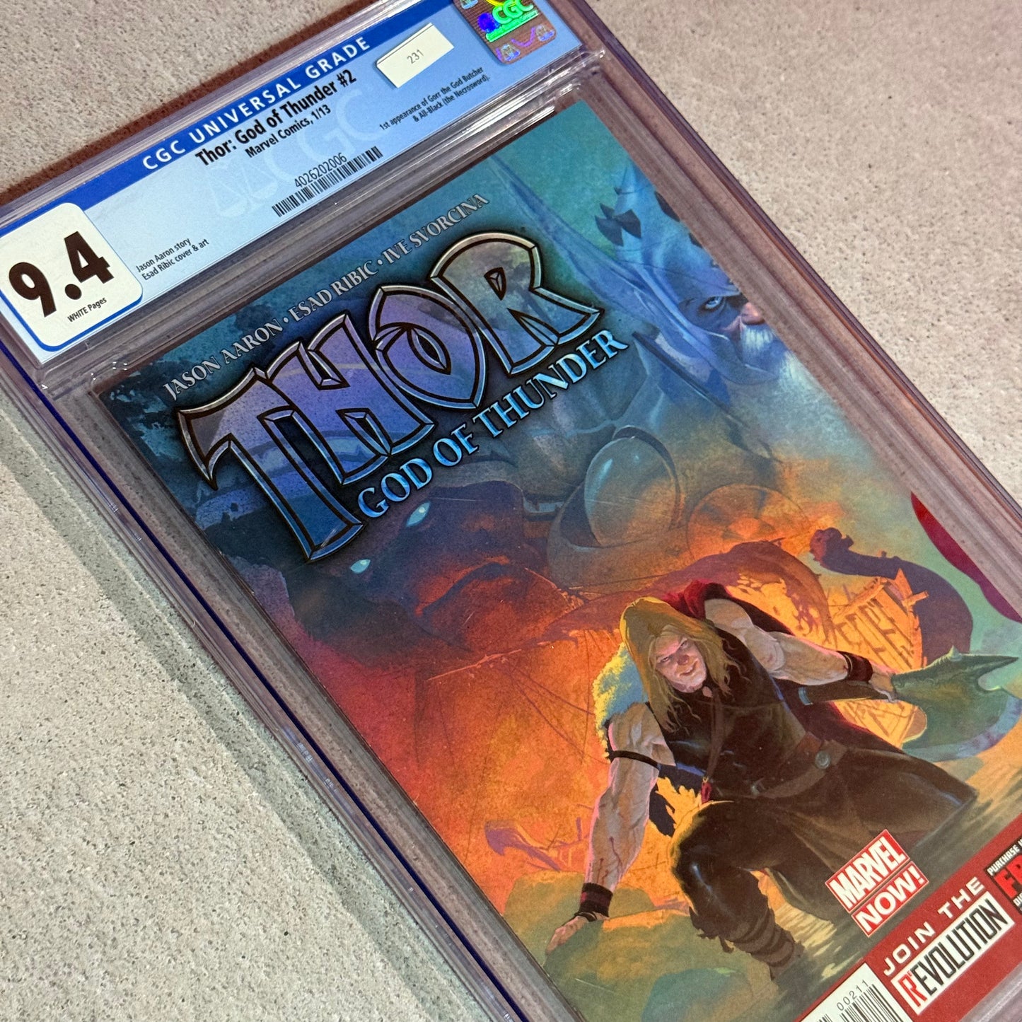 Thor CGC 9.4 Gorr 1st appeareance
