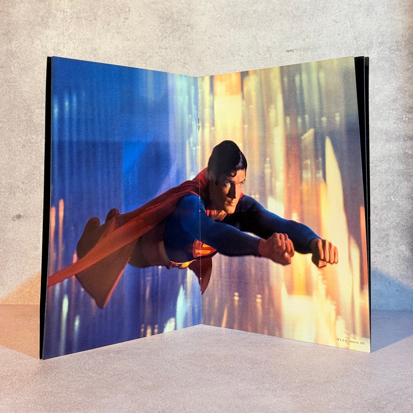 Folleto real 1978 Superman The Movie