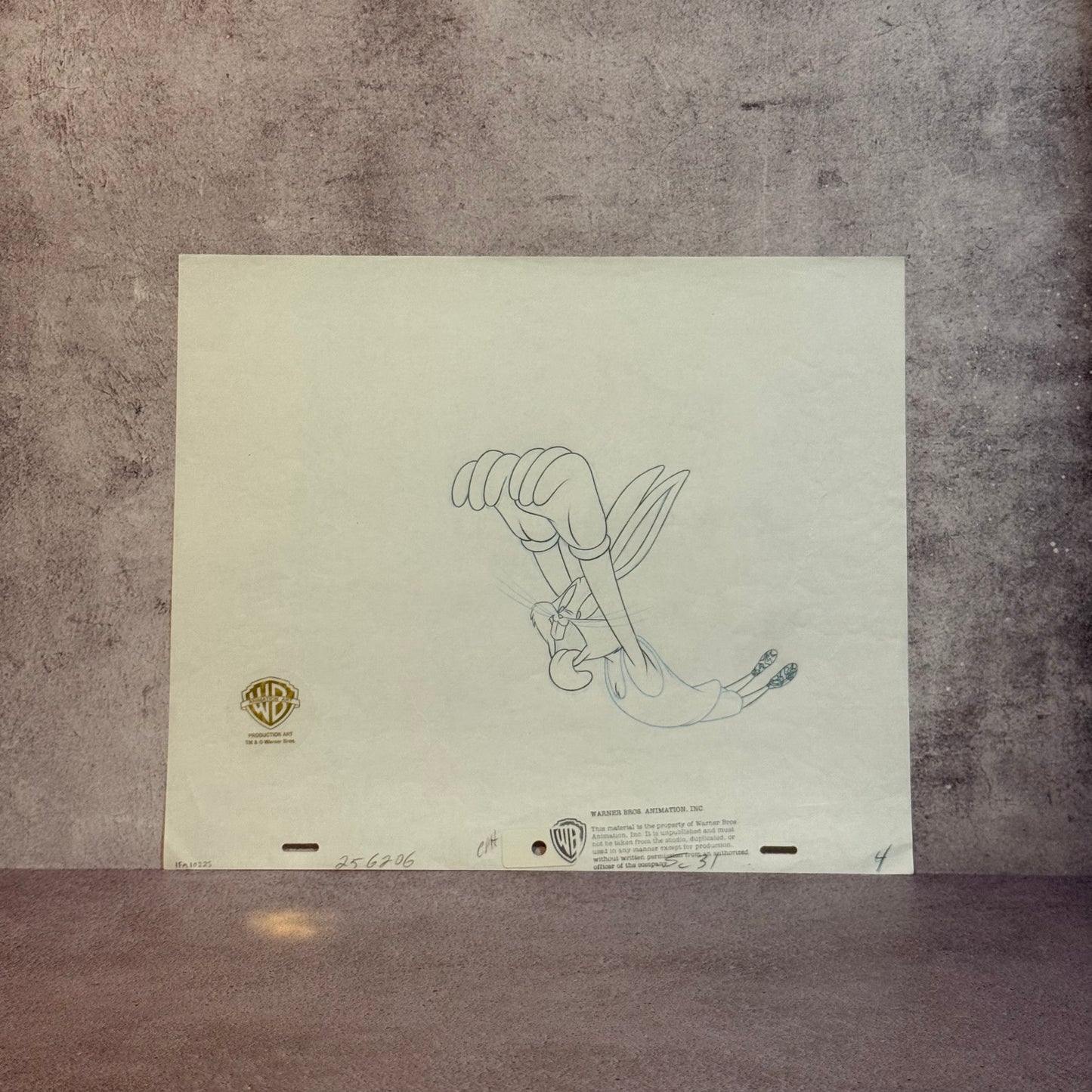 Dibujo original de producción Bugs Bunny (Looney Tunes)