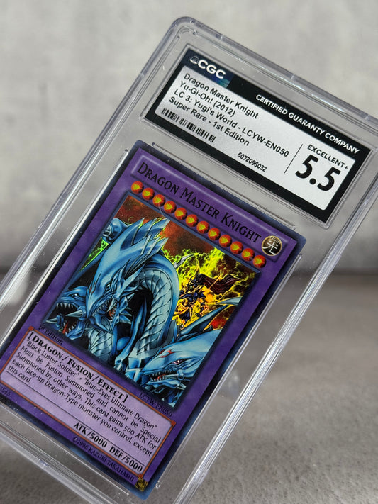 Tarjeta Yu-Gi-Oh! Dragon Master Knight LC03 2012 1st Edition CGC 5.5