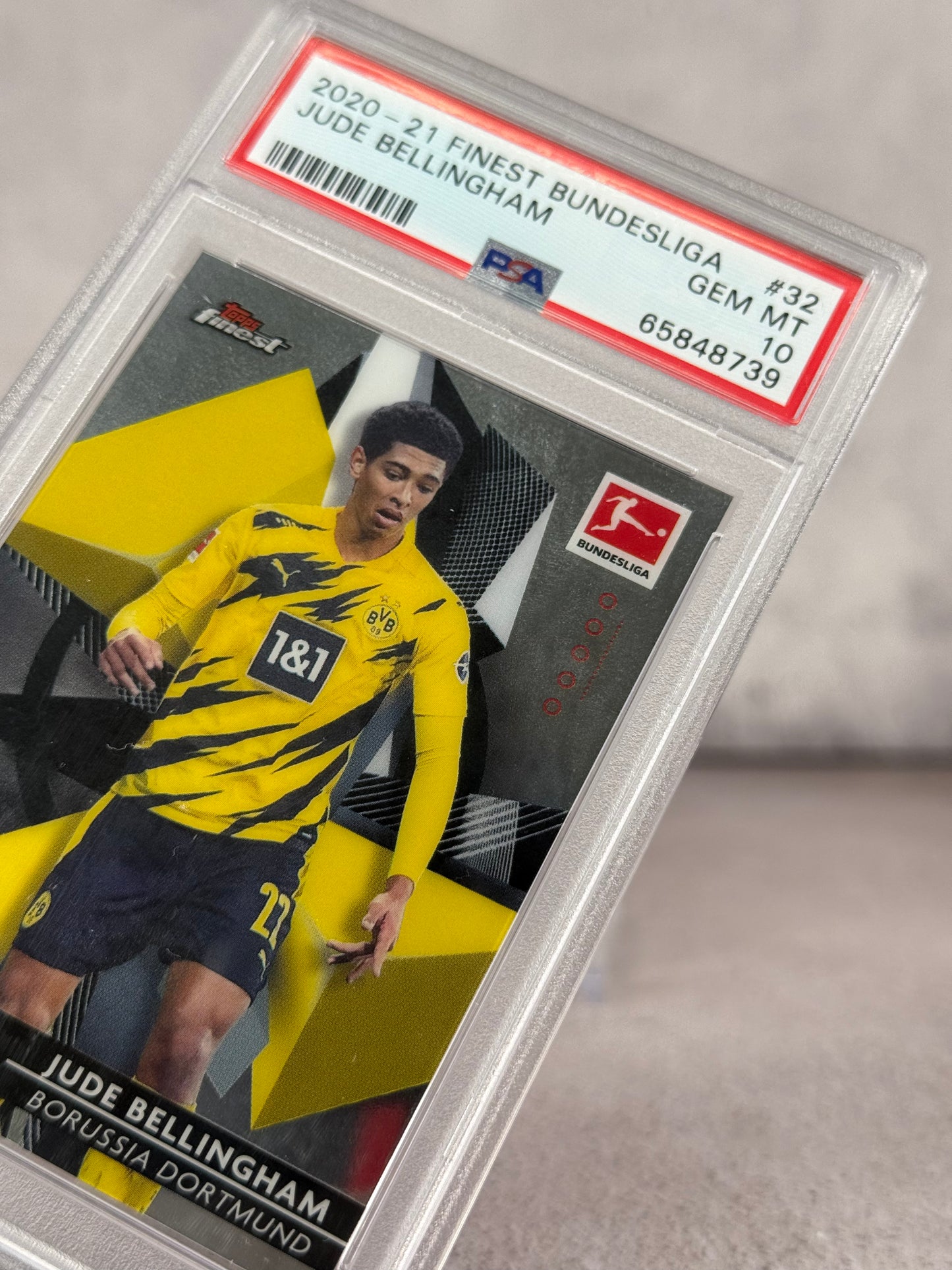 Tarjeta Jude Bellingham Rookie PSA 10