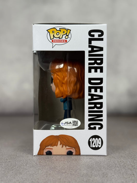 Funko Pop Claire Dearing Jurassic World firmado por Bryce Dallas Howard JSA