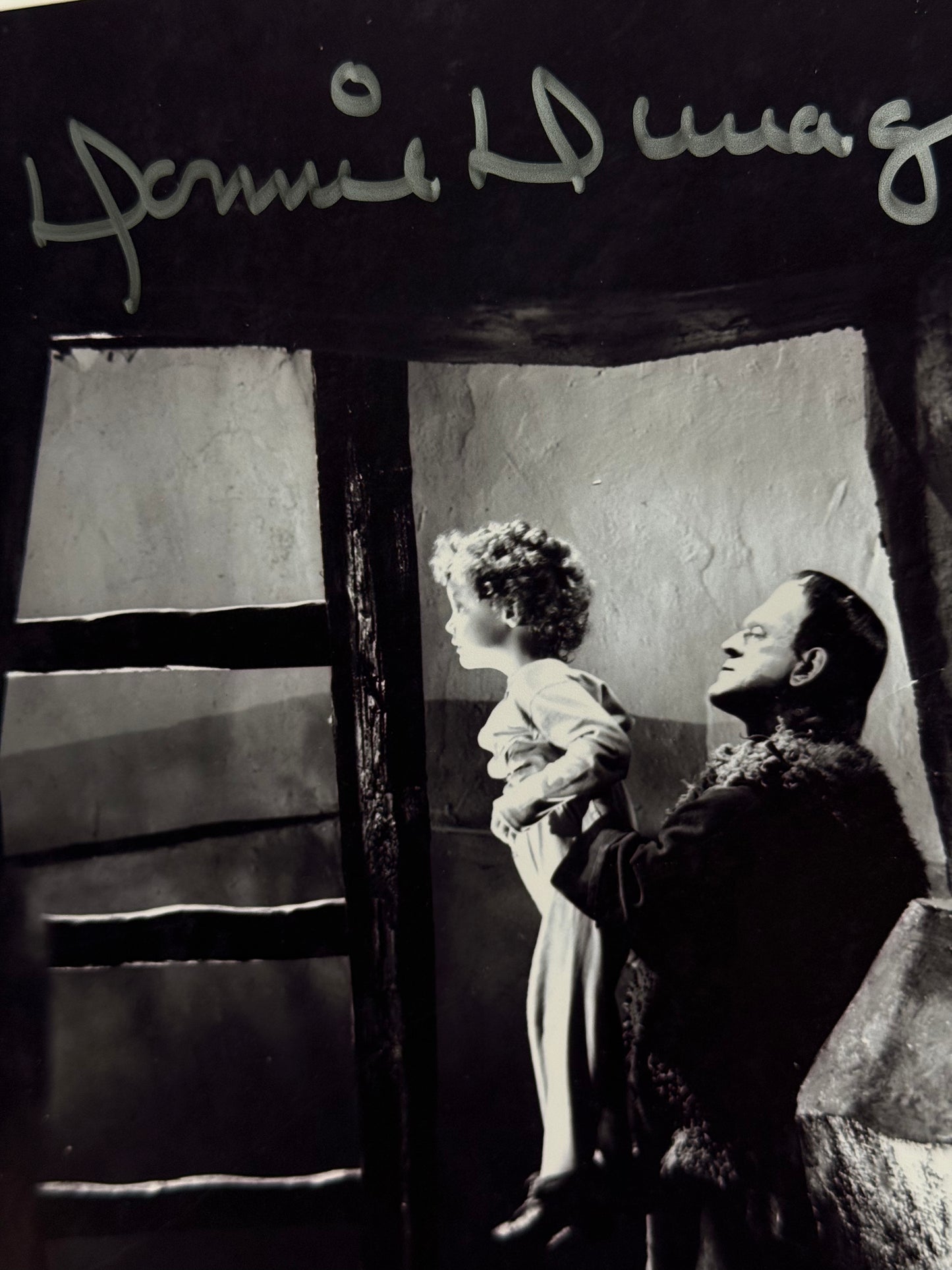 Foto Son of Frankenstein 1939 firmada por Donnie Dunagan ACOA