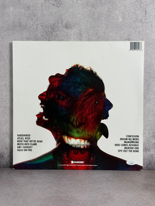 Vinil Metallica firmado por Lars Ulrich y Robert Trujillo certificado por JSA