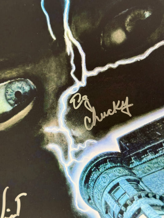 Poster Chucky firmado por Alex Vincent Ed Gale Beckett