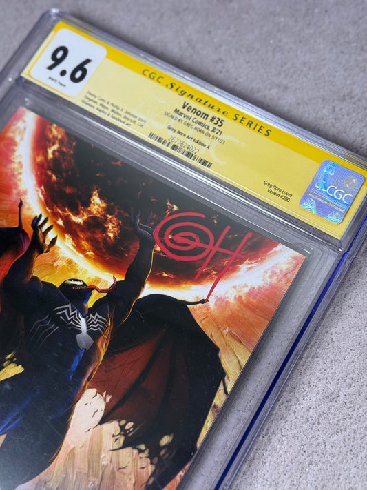 Comic Venom #35 CGC 9.6 Greg Horn Variant firmado