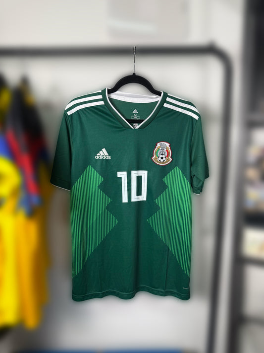 Jersey México retro custom 2018 firmado por Giovanni Dos Santos certificado por JSA