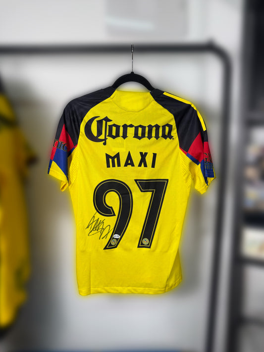 Jersey réplica Club América firmado por Allan Saint-Maximin certificado por JSA