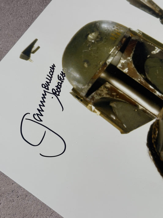 Poster Boba Fett firmado por Jeremy Bulloch