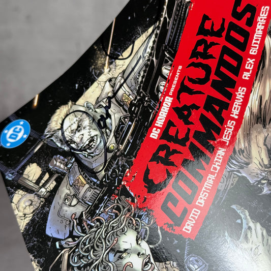 Comic Creature Commandos firmado por David Dastmalchian