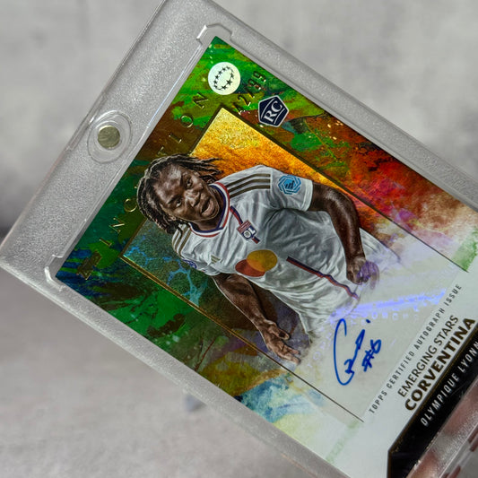 Tarjeta Corventina firmada Topps Inception 42/99