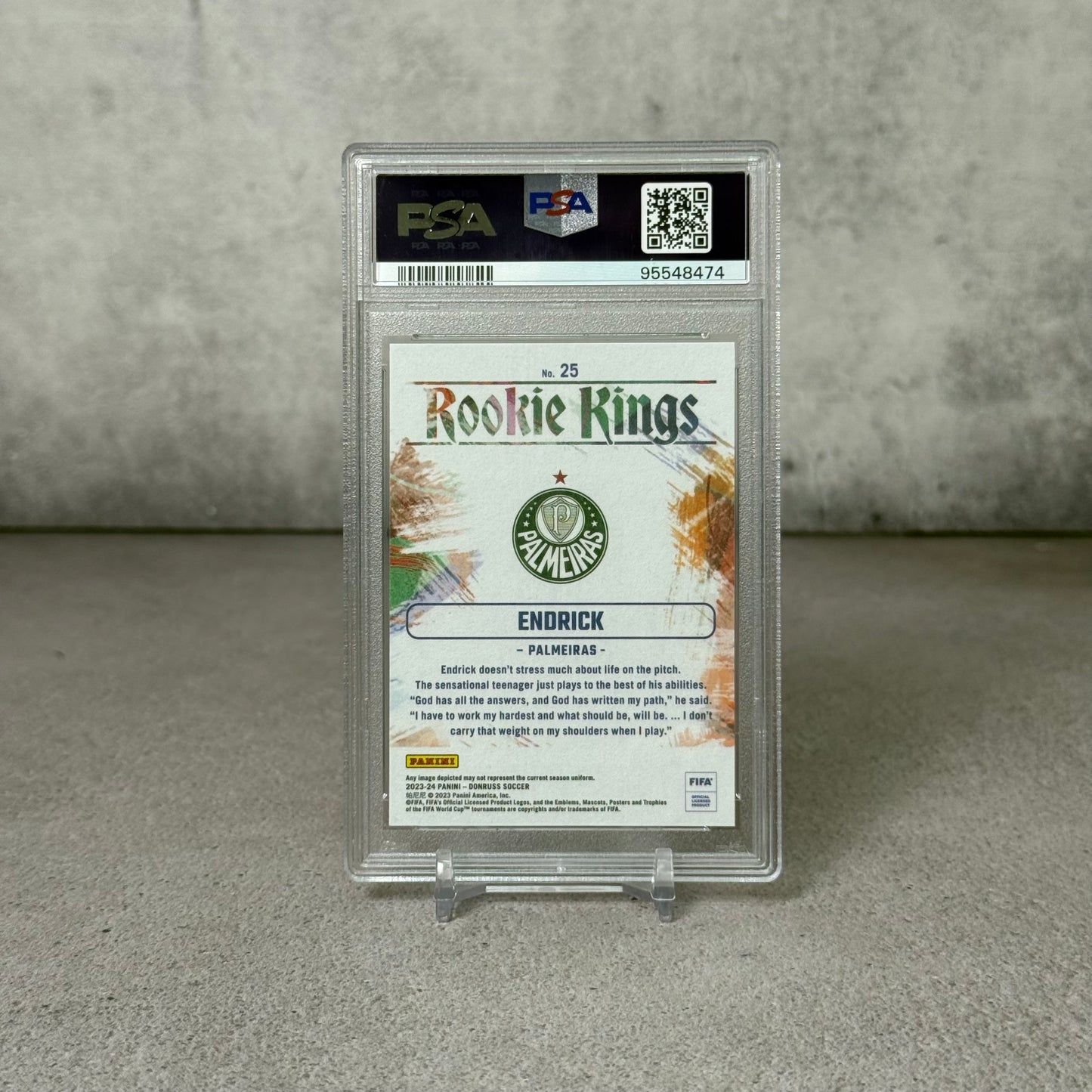 Tarjeta Endrick Rookie PSA 10
