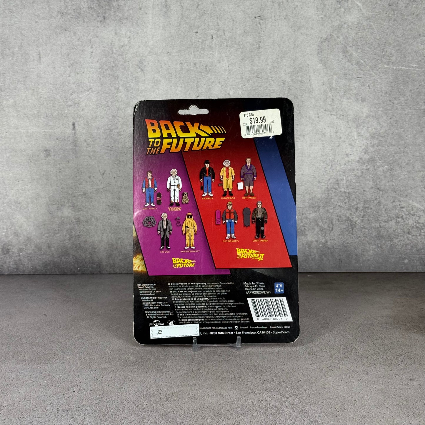 Figura Dr Emmett Brown firmada por Chistopher Lloyd