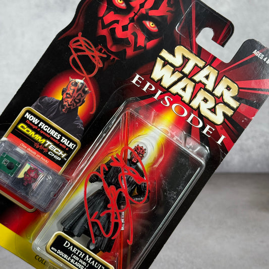 Figura Darth Maul firmada por Ray Park