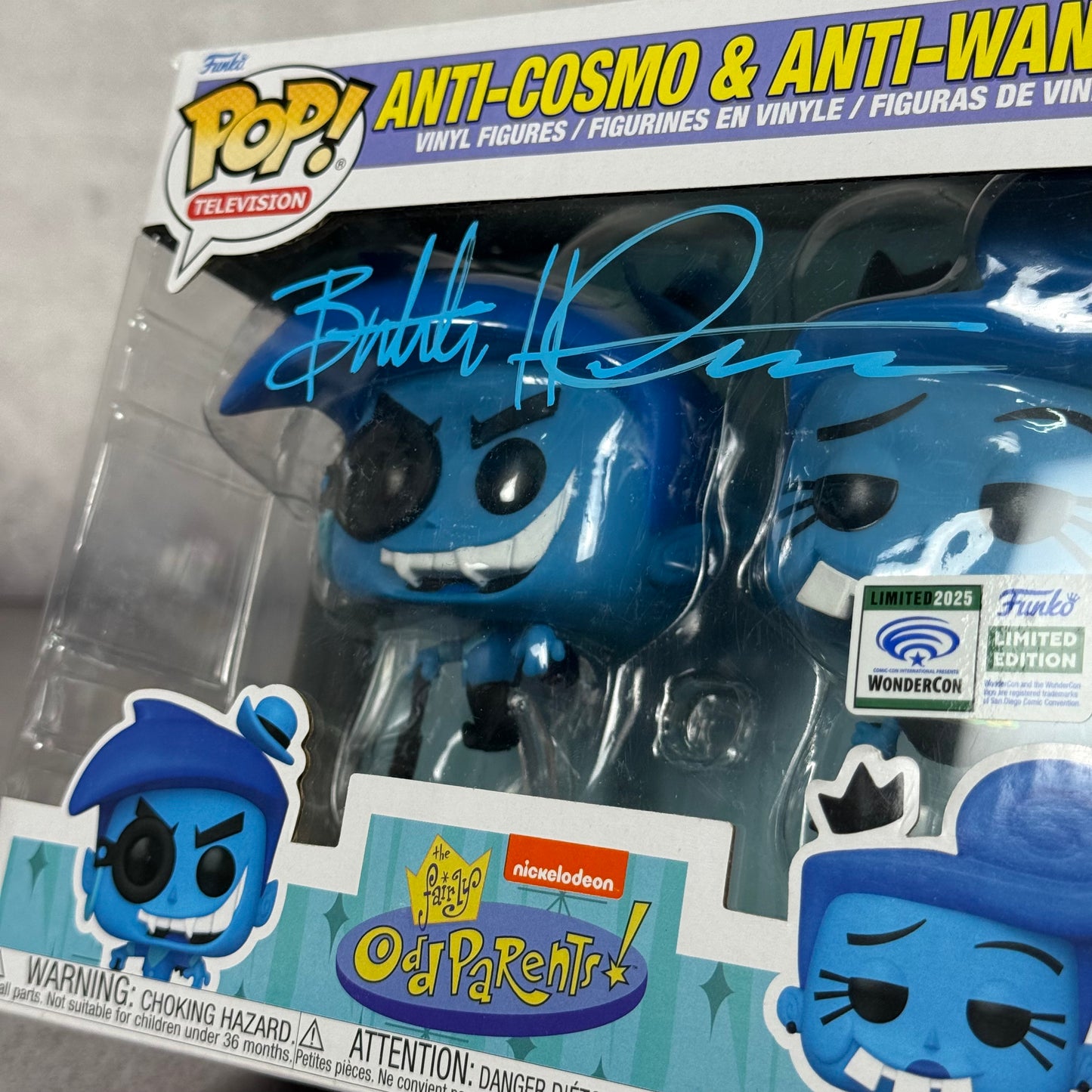 Funko Anti Como & Wanda firmado por Butch Hartman Wondercon