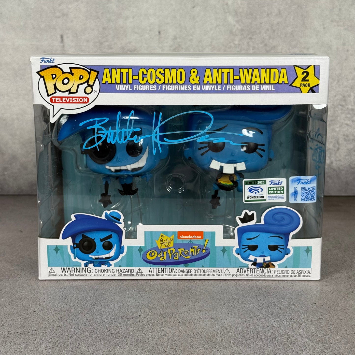 Funko Anti Como & Wanda firmado por Butch Hartman Wondercon + Sketch