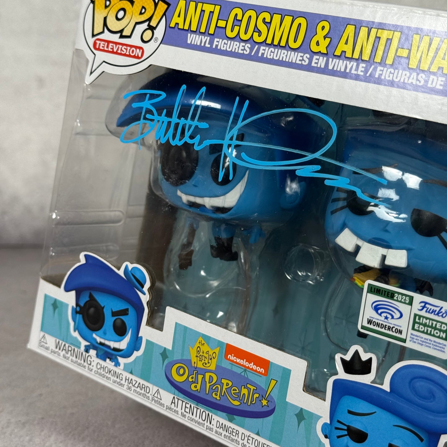 Funko Anti Como & Wanda firmado por Butch Hartman Wondercon + Sketch