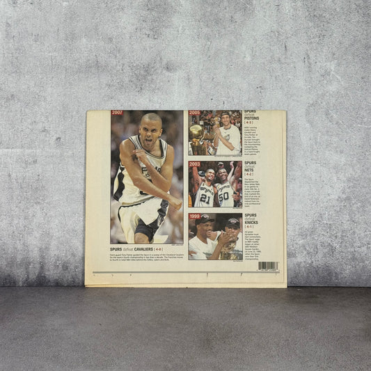 Periodico real 2007 campeonato Spurs NBA
